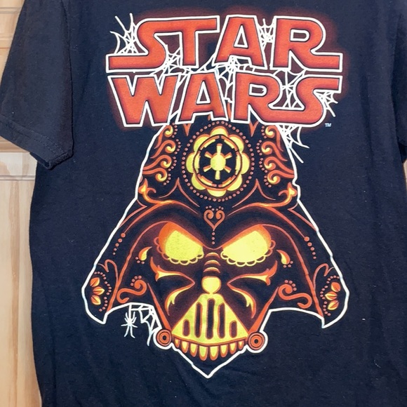 Star Wars Darth Vader SUGAR SKULLl Halloween Day of the Dead Muertos Sz M Unisex - Picture 2 of 4